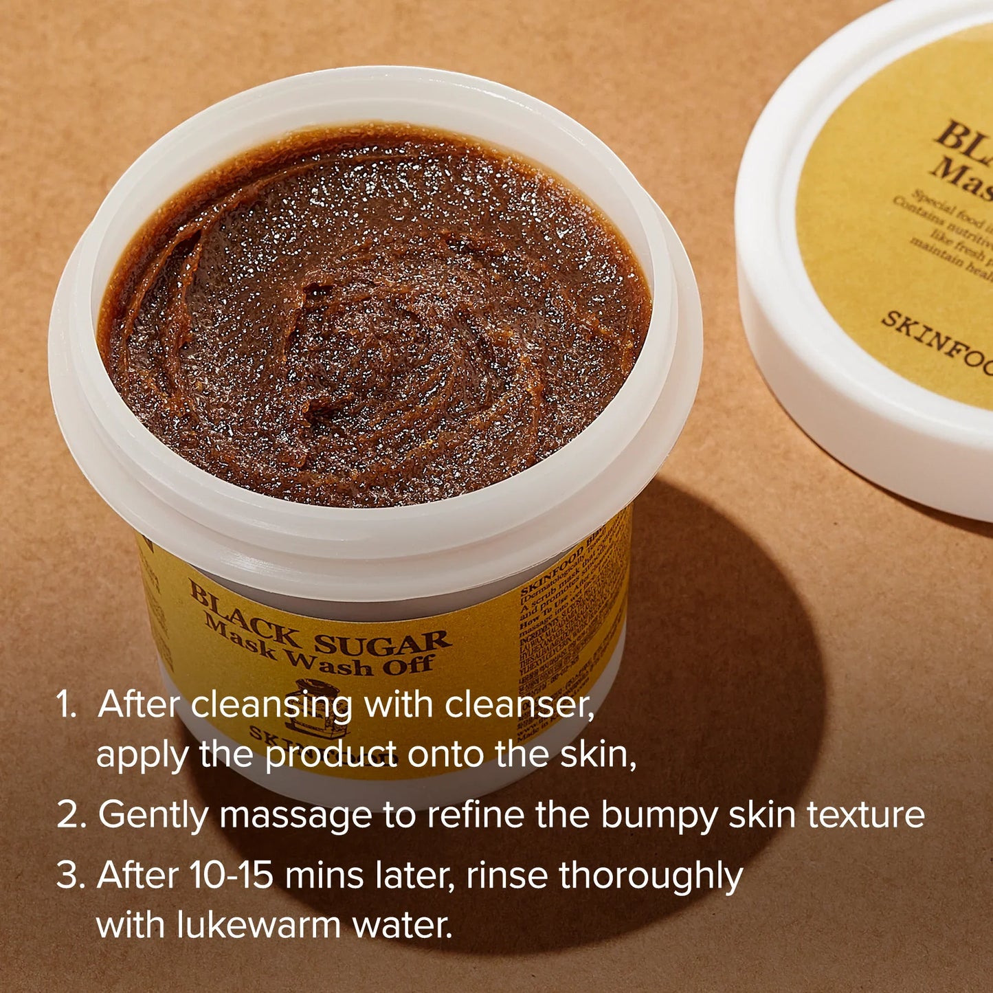 SKINFOOD Black Sugar Mask Wash Off 120g 스킨푸드 블랙슈가 마스크 워시오프 120g