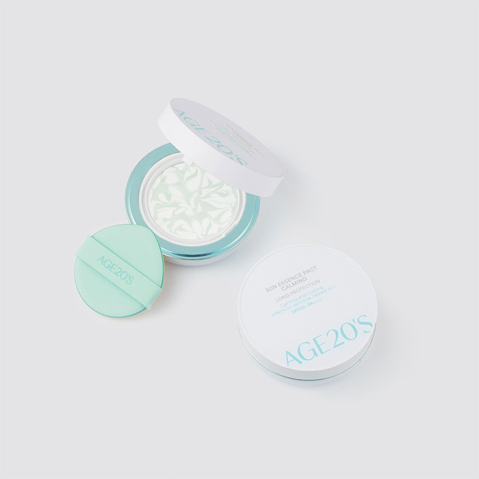 AGE 20's Sun Essence Pact Calming Long Protection 12.5g SPF50+ PA++++ 에이지 투웨니스 선 에센스 팩트 카밍 롱프로텍션 12.5g SPF50+ PA++++