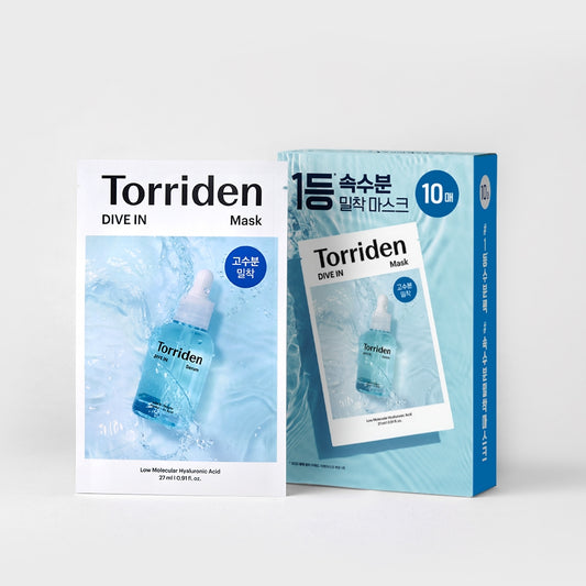 Torriden DIVE-IN Low molecular Hyaluronic acid Mask Pack ํ ๋ฆฌ๋  ๋ค์ด๋ธ์ธ ์ ๋ถ์ ํ์๋ฃจ๋ก ์ฐ ๋ง์คํฌํฉ