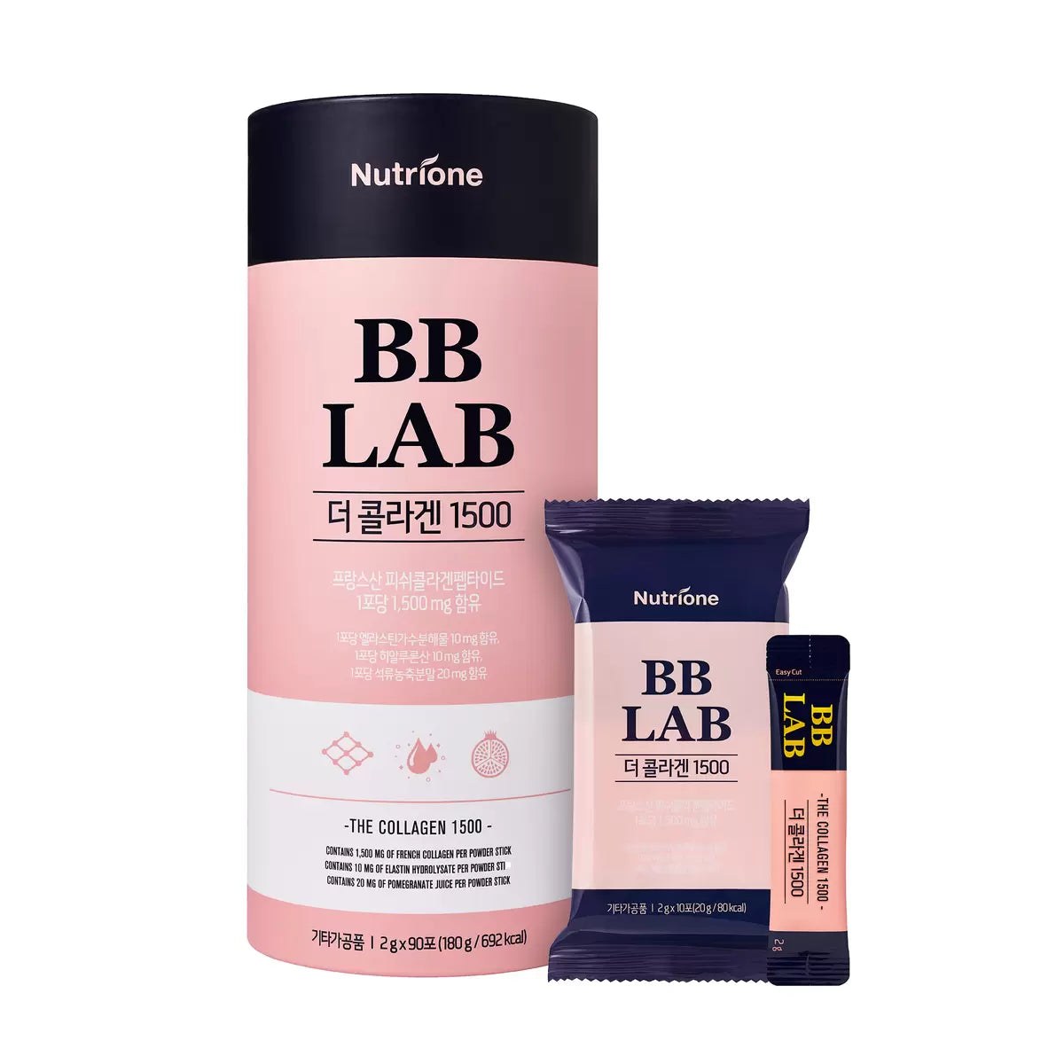 NUTRIONE BB LAB THE COLLAGEN 1500 180g 2g x 90ct 뉴트리원 비비랩 더 콜라겐 1500 180g  2g x 90ct