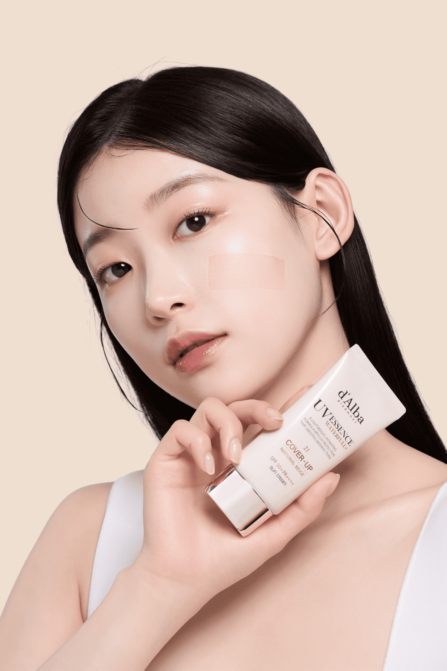 d’Alba Waterfull Tone-Up Sun Cream Natural Cover Beige SPF50+ PA++++ 50ml 달바 워터풀 톤업 선크림 커버 베이지 SPF50+ PA++++ 50ml