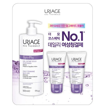 URIAGE Gyn-Phy Daily Feminine Mild Gel 500ml+50ml*2 ์ ๋ฆฌ์์ฅฌ ์งํผ ๋ฐ์ผ๋ฆฌ ์ฌ์ฑ์ฒญ๊ฒฐ์  500ml+50mlx2