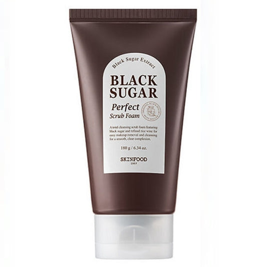 SKINFOOD BLACK SUGAR Perfect Scrub Foam 180g 6.34oz. ์คํจํธ๋ ๋ธ๋์๊ฐ ํผํํธ ์คํฌ๋ฝ ํผ 180g 6.34oz.