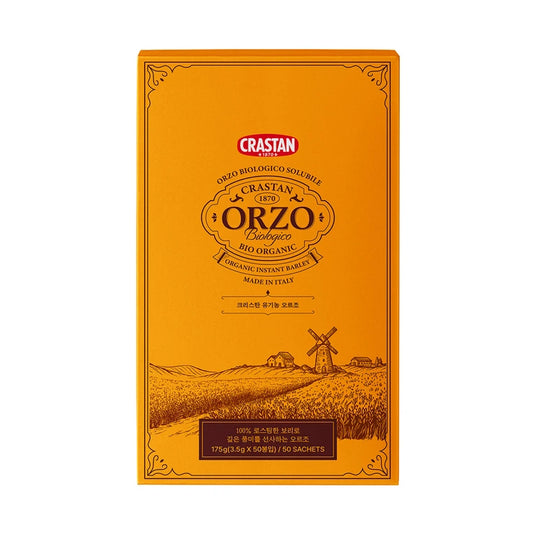 CRASTAN ORZO Biologico Coffee Substitute Made from Barley ํฌ๋ผ์คํ ์ ๊ธฐ๋ ์ค๋ฅด์กฐ ๋ณด๋ฆฌ๋ก ๋ง๋  ์ปคํผ decaf coffee