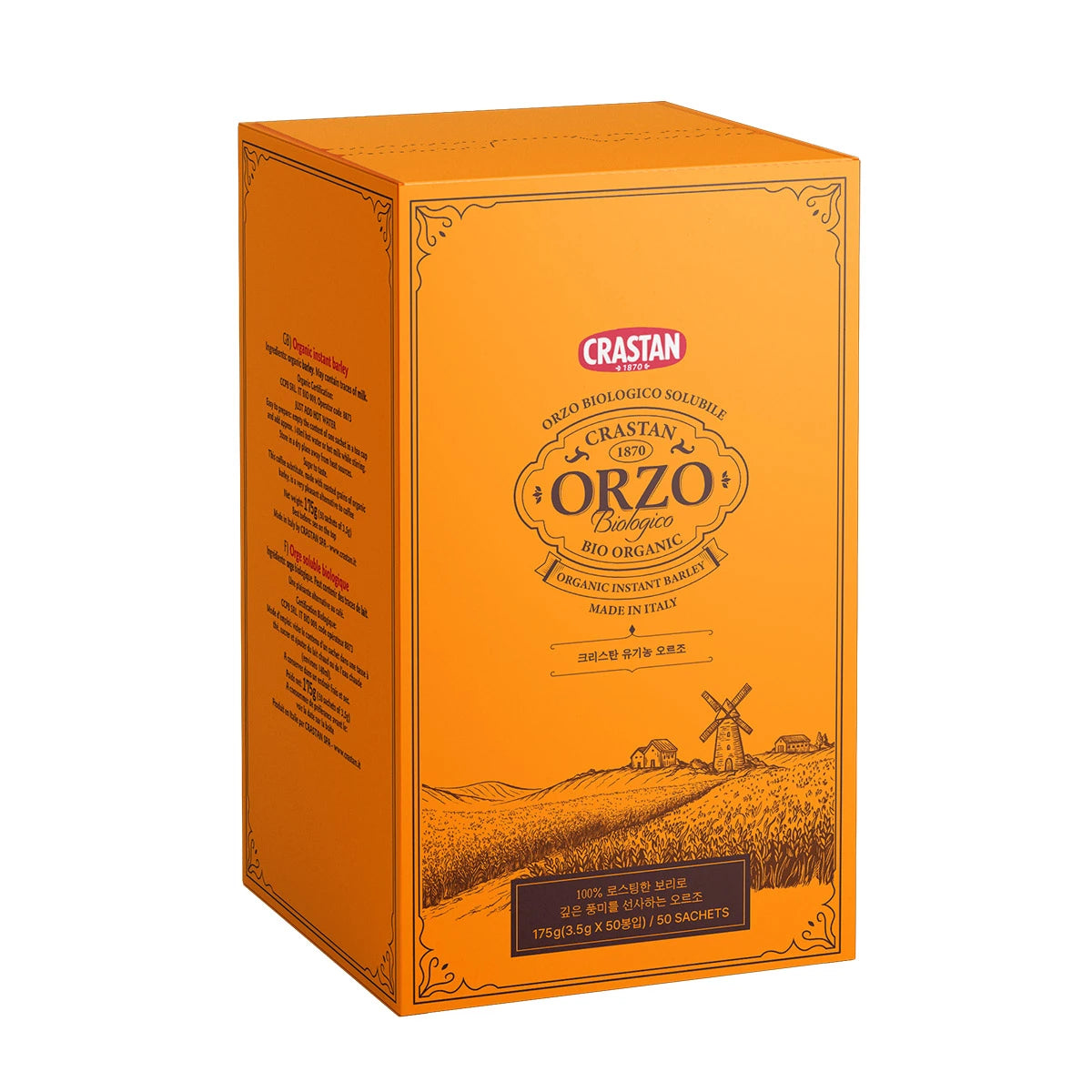 CRASTAN ORZO Biologico Coffee Substitute Made from Barley 크라스탄 유기농 오르조 보리로 만든 커피 decaf coffee