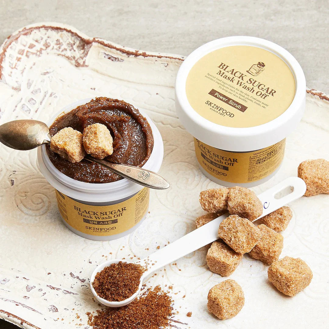 SKINFOOD Black Sugar Mask Wash Off 120g 스킨푸드 블랙슈가 마스크 워시오프 120g