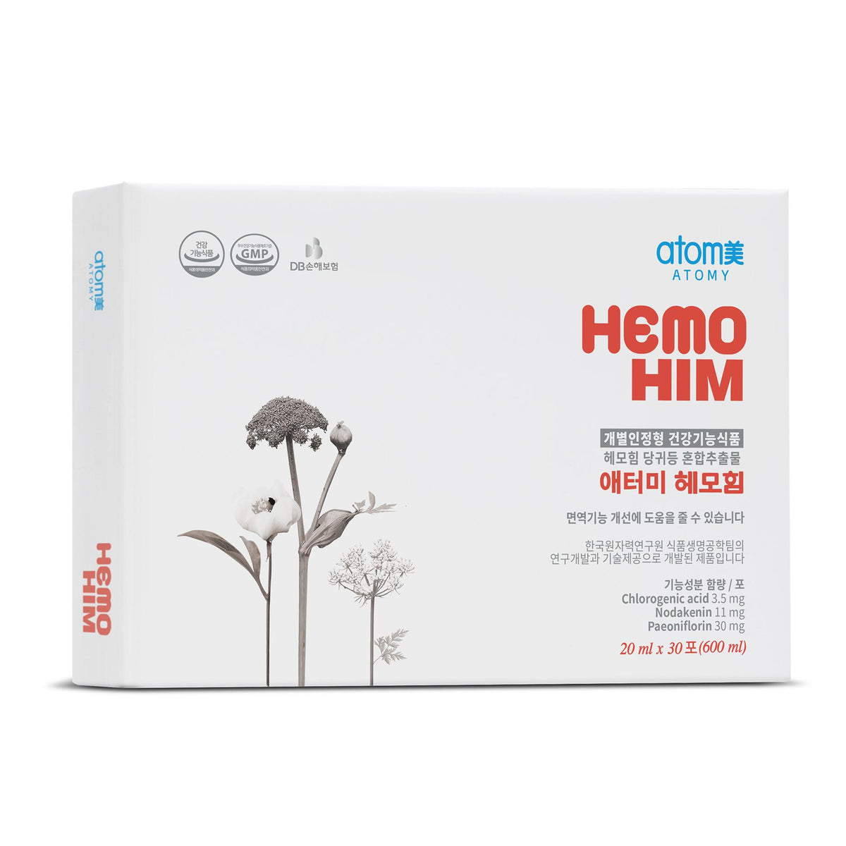 ATOMY HEMO HIM 600ml (20ml x 30ea) / 애터미 헤모힘 600ml (20ml x 30포 ...
