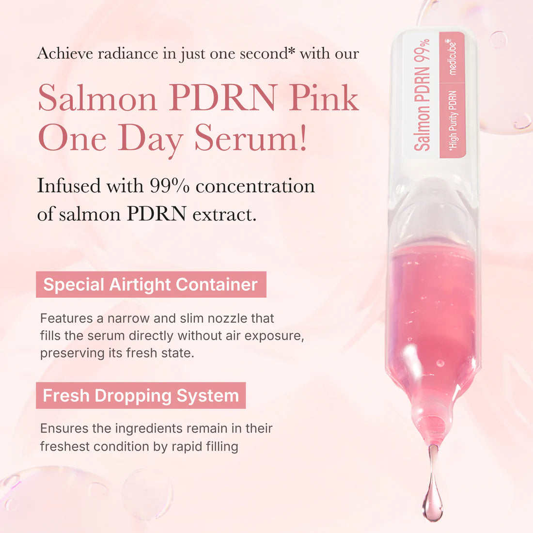 Medicube PDRN Pink One Day Serum PDRN 10EA 메디큐브 핑크 원데이 세럼 10개입