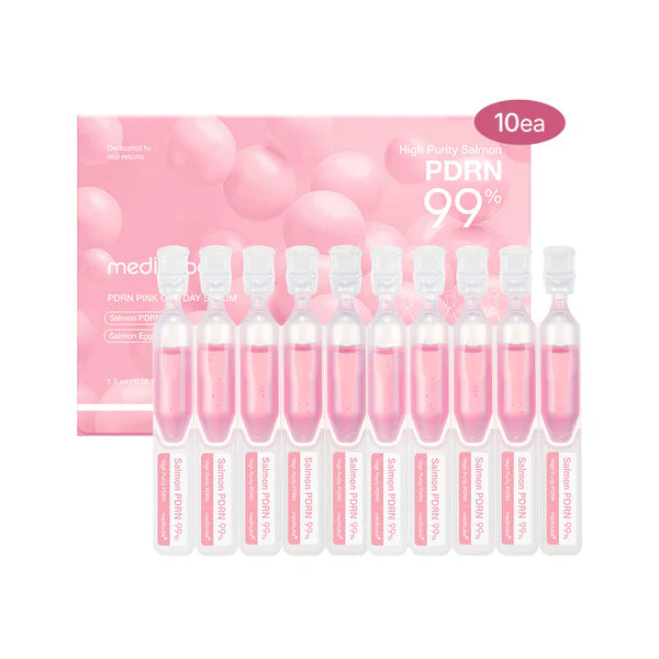 Medicube PDRN Pink One Day Serum PDRN 10EA 메디큐브 핑크 원데이 세럼 10개입