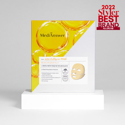 Medianswer Vita Collagen Mask Sheet ๋ฉ๋์ค์ ๋นํ ์ฝ๋ผ๊ฒ ๋ง์คํฌ