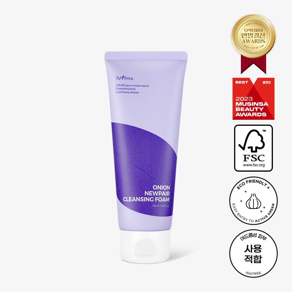 Isntree Onion Newpair Cleansing Foam 150 ml/ 5.07fl.oz 이즈앤트리 어니언 뉴페어 클렌징 폼 150 ml/ 5.07fl.oz