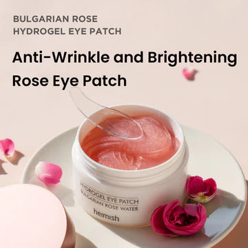 HEIMISH Bulgarian Rose Water Hydrogel Eye Patch 1.4g/0.05oz *60pcs 헤이미쉬 불가리안 로즈 하이드로겔 아이패치 1.4g/0.05oz *60pcs