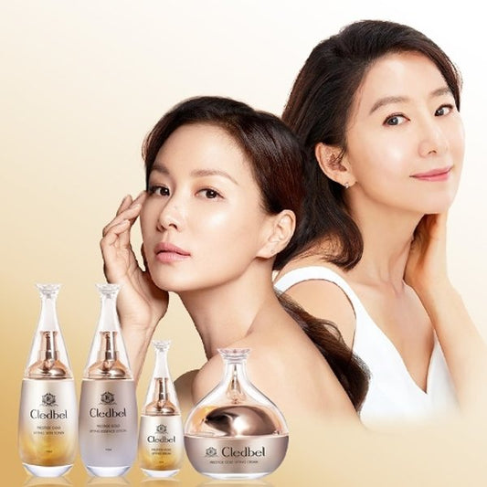 Cledbel Prestige Gold Lifting Skin Care Set ๋๋ ๋๋ฒจ ํ๋ฆฌ์คํฐ์ง ๊ณจ๋ ๋ฆฌํํ
 ์คํจ ์ผ์ด ์ธํธ (4์ข
)