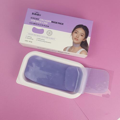 Loloskinny Neck Jelly Mask 30 Sheets 로로스키니 "목" 젤리 마스크 30매입 대용량 하이드로겔 콜라겐 목 주름 리프팅 팩 30매 미백 주름개선 기능성 볼륨 넥 마스크