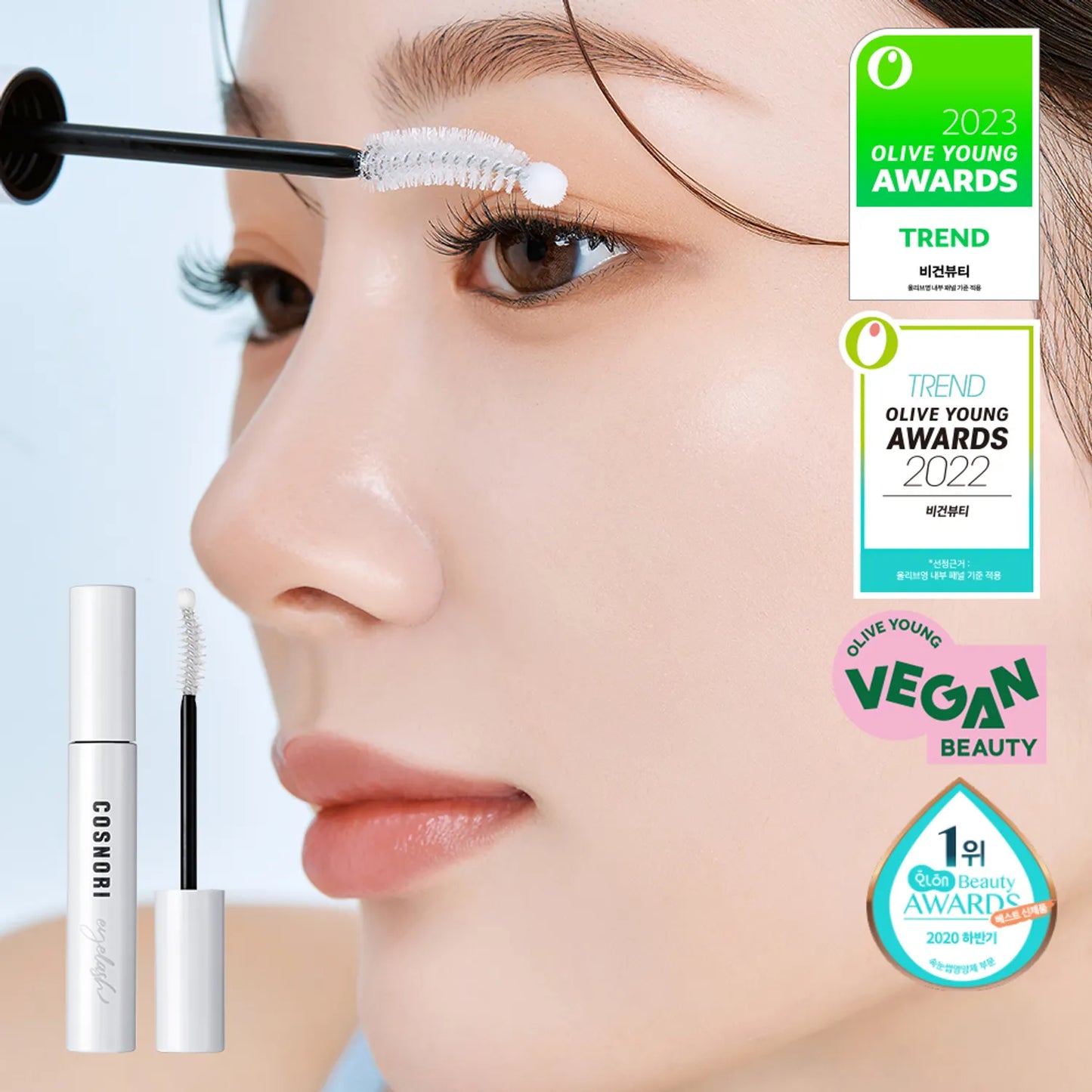 COSNORI Long Active Eyelash Serum 9g / 0.3 fl.oz. x 2EA 코스노리 속눈썹 영양제 9g / 0.3 fl.oz. x 2EA