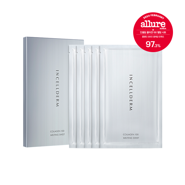 INCELLDERM Collagen 100 Melting Sheet (5Packs) 인셀덤 콜라겐 100 멜팅 시트 (5매입)
