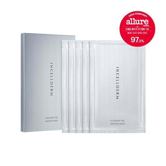 INCELLDERM Collagen 100 Melting Sheet (5Packs) 인셀덤 콜라겐 100 멜팅 시트 (5매입)