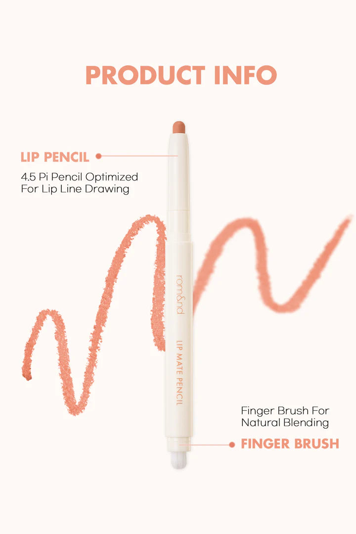 Rom&nd Lip Mate Pencil #Be Over Shade 롬앤 립 매트 펜슬 #비오버쉐이드