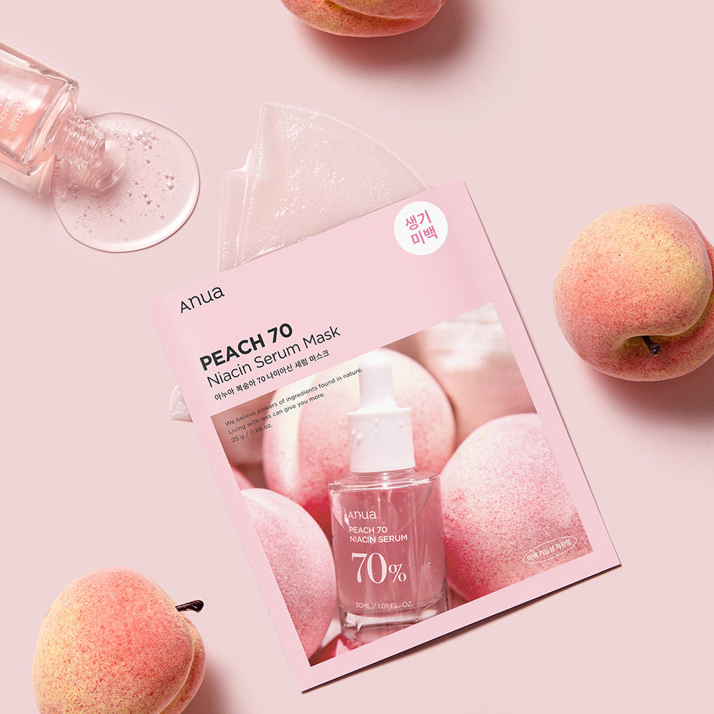 Anua PEACH 70 NIACIN SERUM MASK 아누아 복숭아 70 나이아신 세럼 마스크