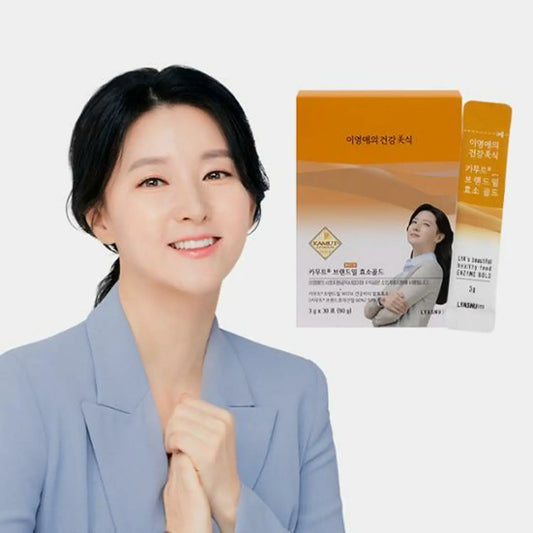 Lee Young-ae Healthy Gourmet Premium Kamut Enzyme 3g X 30 Packets ์ด์์  ๊ฑด๊ฐ๋ฏธ์ ์นด๋ฌดํธ ํจ์ 3g X 30ํฌ