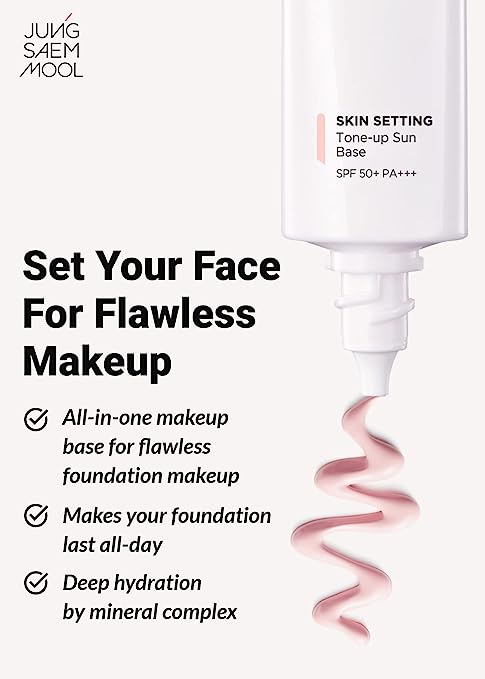 JUNG SAEM MOOL BEAUTY Skin Setting Tone up Sun Base 40ml SPF50+ PA+++ / 정샘물뷰티 스킨 세팅 톤업 선 베이스 40ml SPF 50+ PA+++
