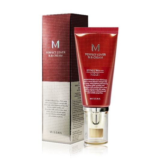 MISSHA M Perfect Cover BB Cream SPF 42 PA+++ ๋ฏธ์ค ํผํํธ ์ปค๋ฒ ๋น๋น ํฌ๋ฆผ SPF 42 PA+++