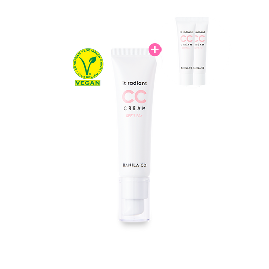 Banilla co It Radiant Vegan CC Cream SPF17 PA+ 30ml ๋ฐ๋๋ผ์ฝ ์ ๋๋์ธํธ ๋น๊ฑด ์จ์จ ํฌ๋ฆผ SPF17 PA+ 30ml