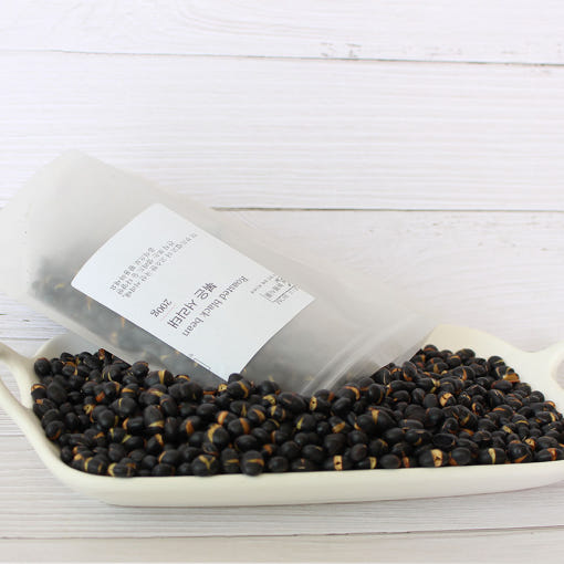 Neul Bom Foods Roasted Black Soybean Snack 200g 늘봄식품 열풍 볶음 서리태 200g 탈모예방 다이어트