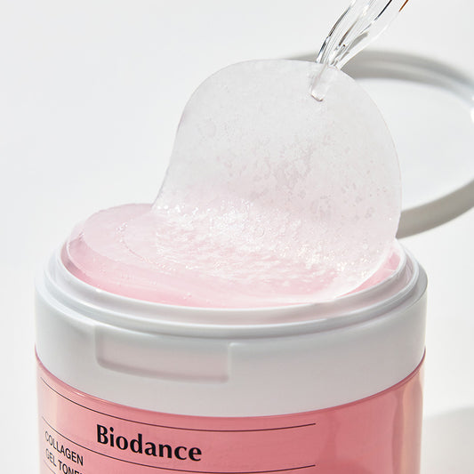 BIODANCE Collagen Gel Toner Pads ๋ฐ์ด์ค๋์ค ์ฝ๋ผ๊ฒ ๊ฒ ํ ๋ ํจ๋