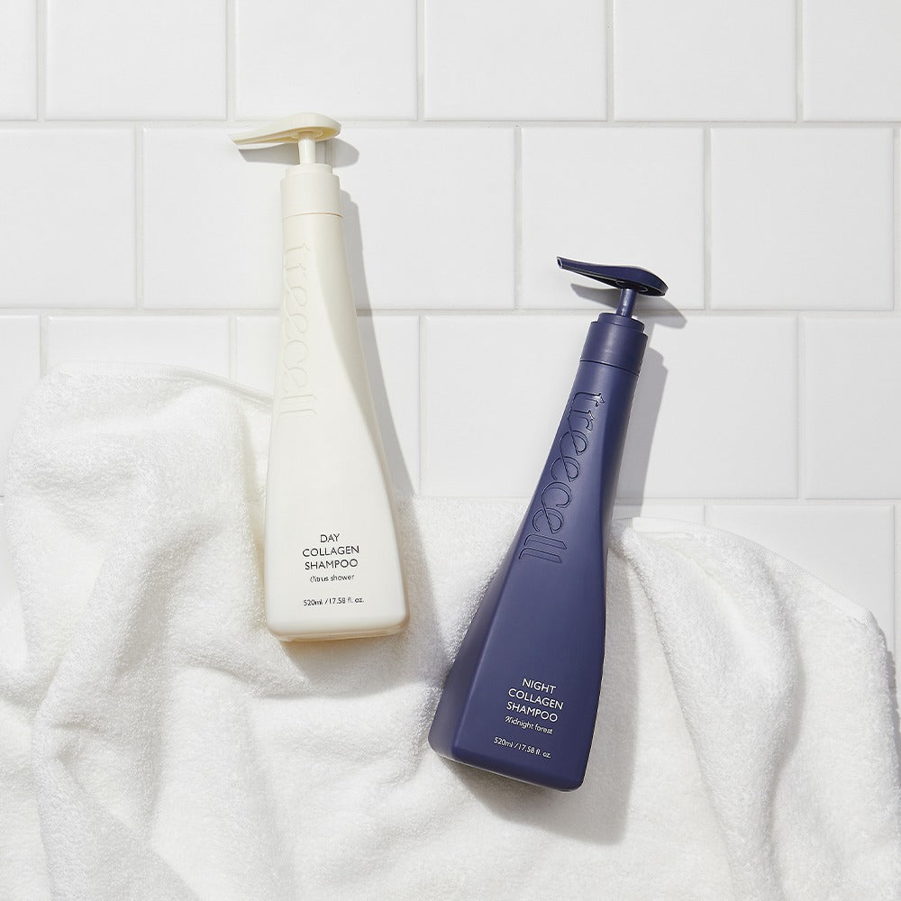 Treecell Day/Night Collagen Shampoo 2-Piece Set 360ml 트리셀 데이/나이트 콜라겐 샴푸 360ml 2종 세트