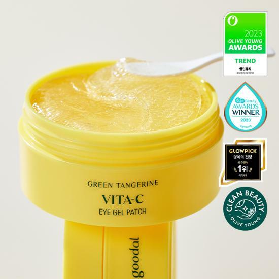 GOODAL GREEN TANGERINE VITA C EYE GEL PATCH 60pcs 구달 청귤 비타C 수분 아이 패치 60매