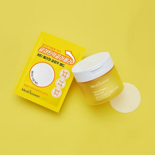 MediAnswer Vita Collagen Glow Pad 80P ๋ฉ๋์ค์ ๋นํ ์ฝ๋ผ๊ฒ ๊ธ๋ก์ฐ ํจ๋ 80P