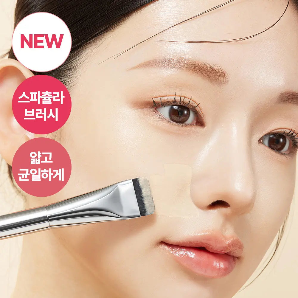 WAKEMAKE Spatula Wide Foundation Brush 웨이크메이크 스파츌라 와이드 파운데이션 브러시 모공순삭 Pore Cover