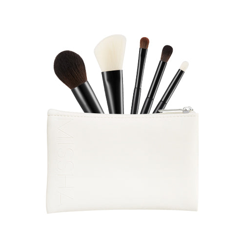 MISSHA Artistool To-Go Kit (5 Brushes + 1 Pouch) ๋ฏธ์ค ์ํฐ์คํด ํฌ-๊ณ  ํคํธ (5์ข
 ๋ธ๋ฌ์ฌ + ํ์ฐ์น)