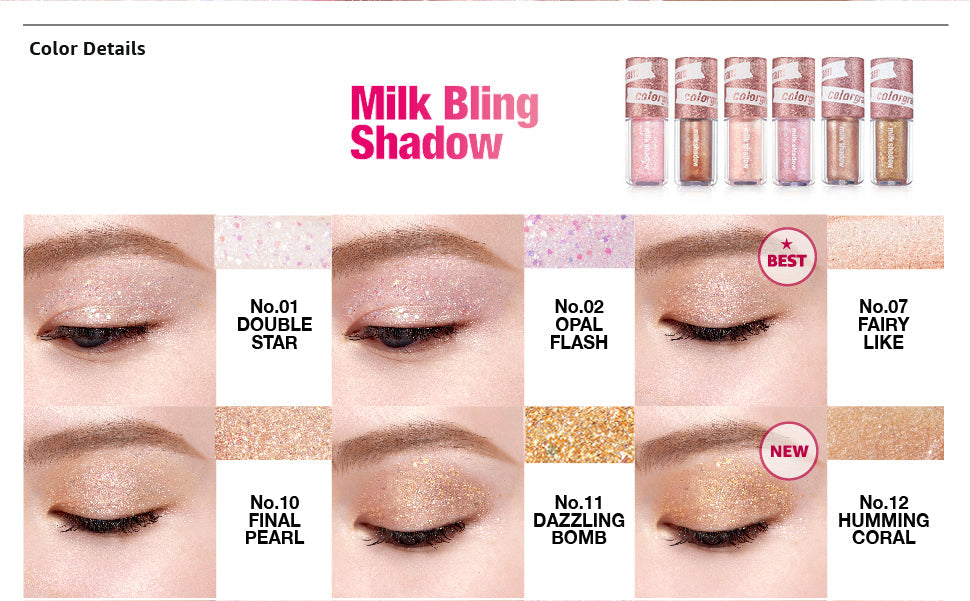 COLORGRAM Milk Bling Shadow 3.2g 컬러그램 밀크 영롱 섀도우 3.2g