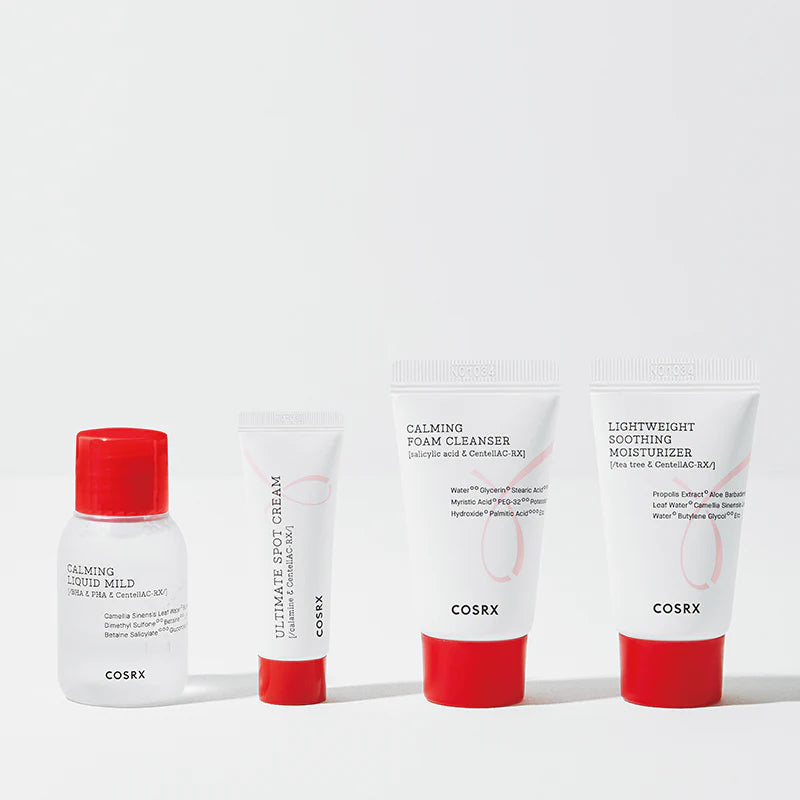 COSRX ACNE HERO KIT MILD For combination skin (AC COLLECTION TRIAL KIT _ Mild) 코스알엑스 에이씨 콜렉션 아크네 히어로 키트 마일드