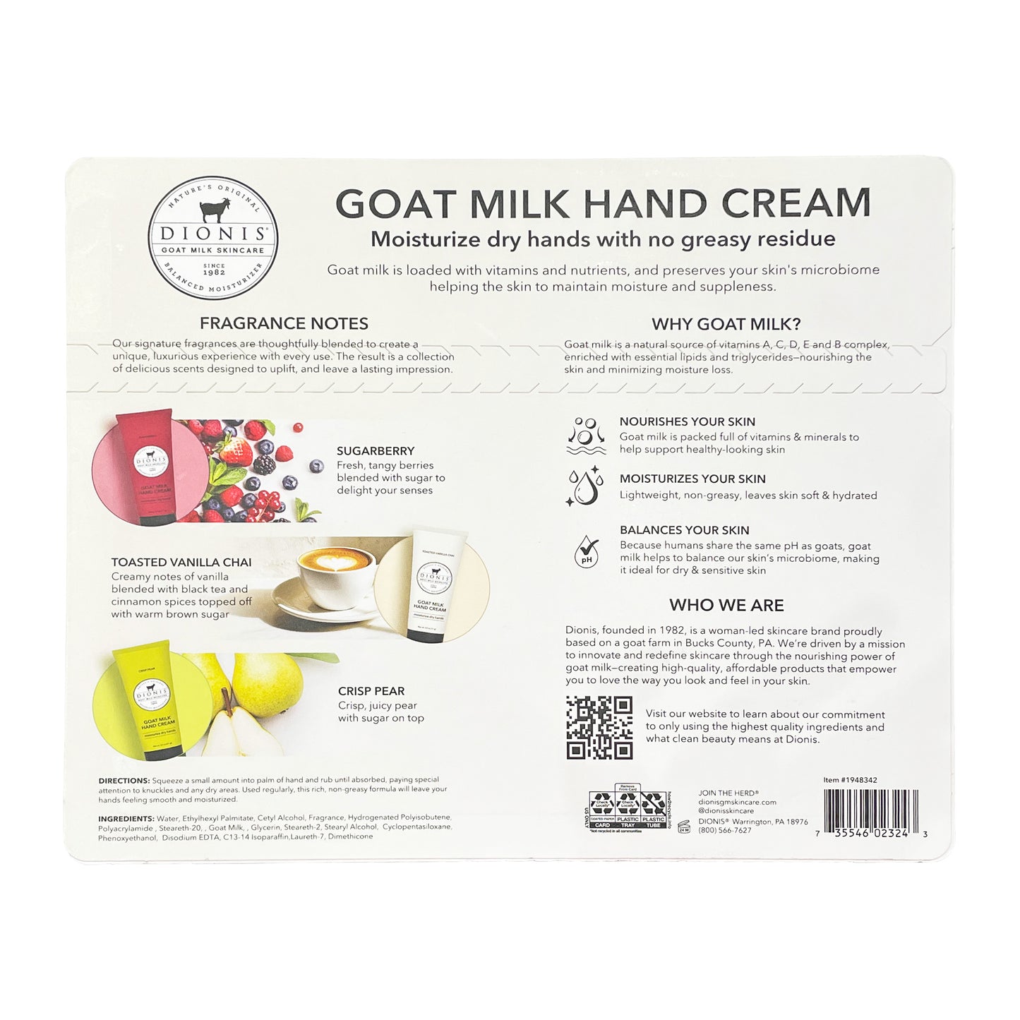 Dionis Goat Milk Hand Cream Trio Set 디오니스 고트밀크 핸드크림 3종 세트