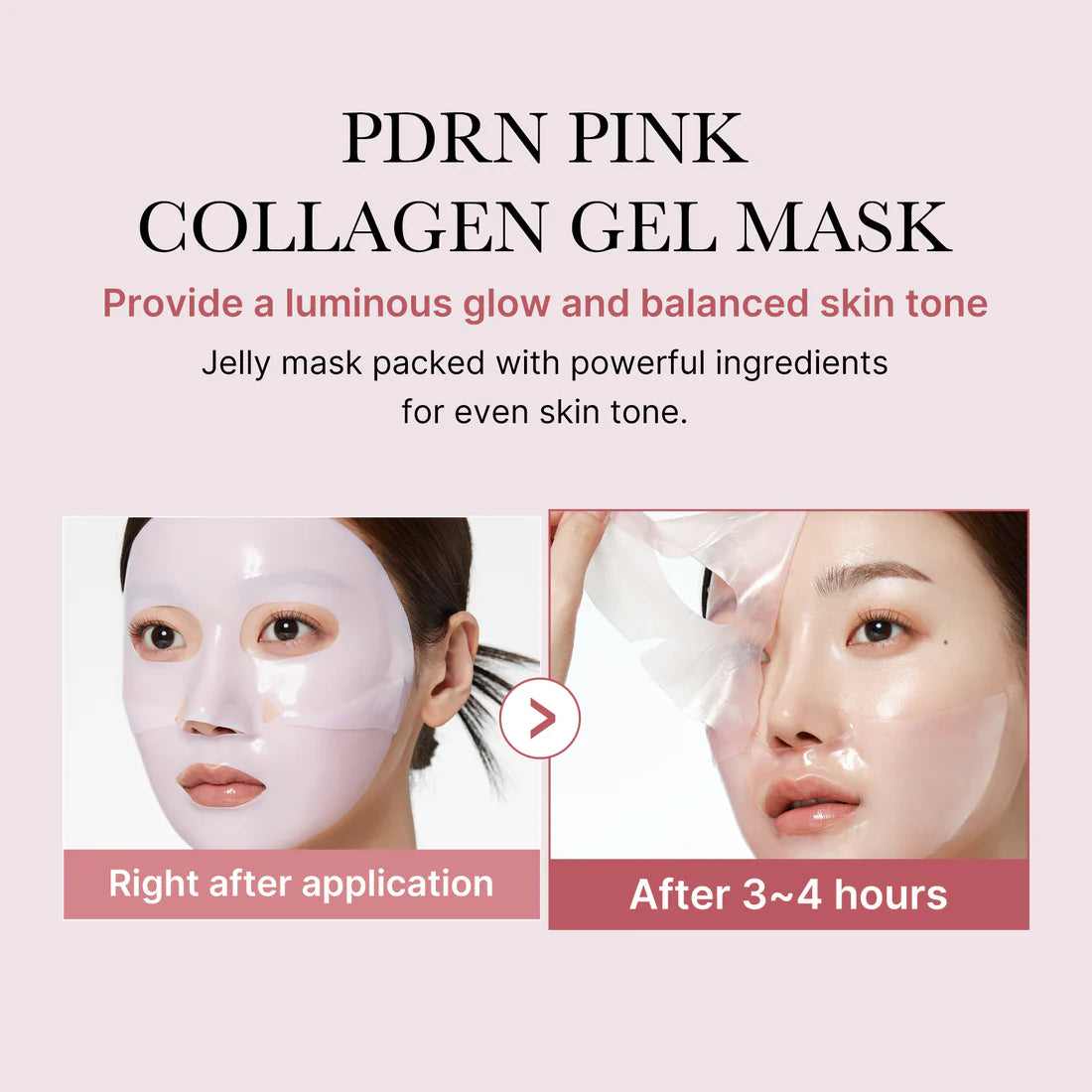 Medicube Salmon PDRN Pink Collagen Jelly Gel Mask 4EA 메디큐브 PDRN 핑크 콜라겐 겔 마스크 4매입