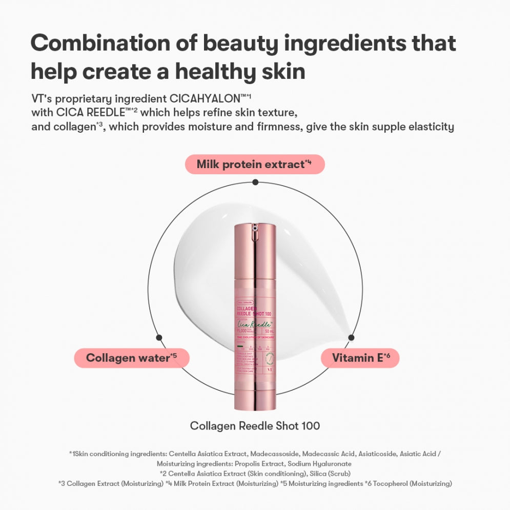 VT Cosmetics Collagen Reedle Shot 100 50ml 브이티 코스메틱 콜라겐 리들샷 100 50ml
