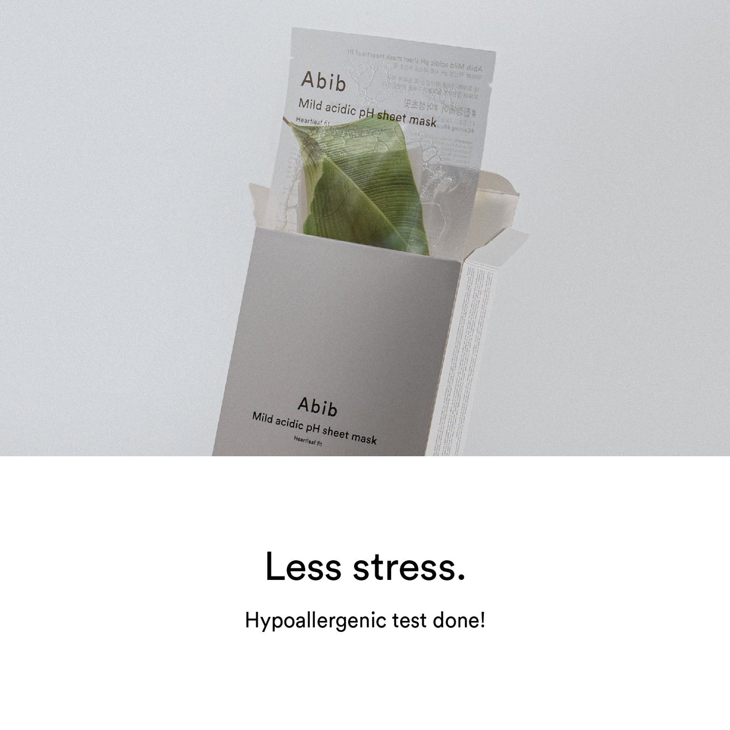 Abib Mild acidic pH sheet mask Heartleaf fit 아비브 약산성 pH 시트 마스크 어성초 핏