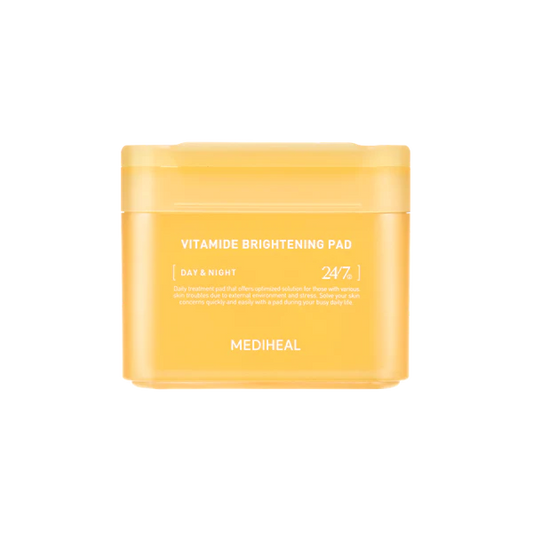 MEDIHEAL VITAMIDE BRIGHTENING PAD 100 PADS ๋ฉ๋ํ ๋นํ๋ง์ด๋ ์กํฐ ํจ๋ 100ํจ๋