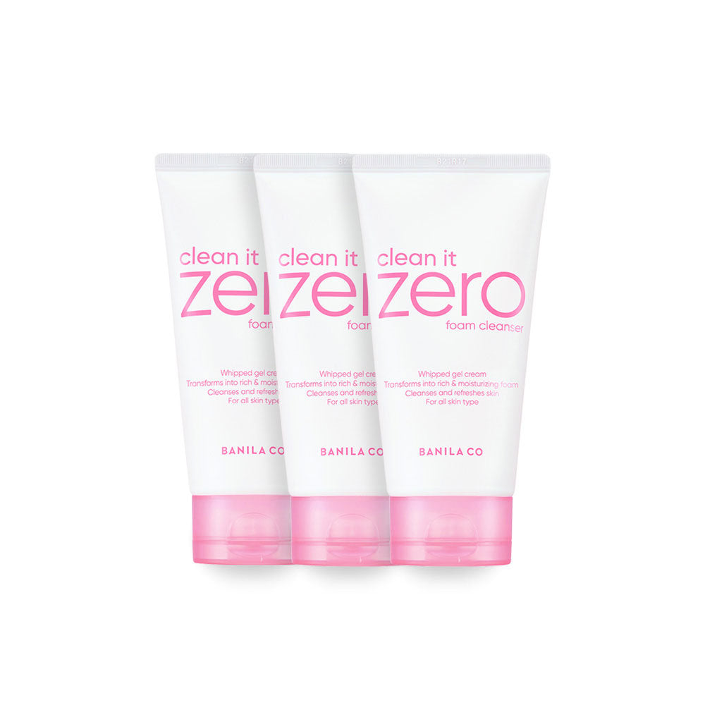 BANILA CO Clean It Zero Foam Cleanser 150ml X 3EA 바닐라코 클린 잇 제로 폼 클렌저 150ml X 3개입