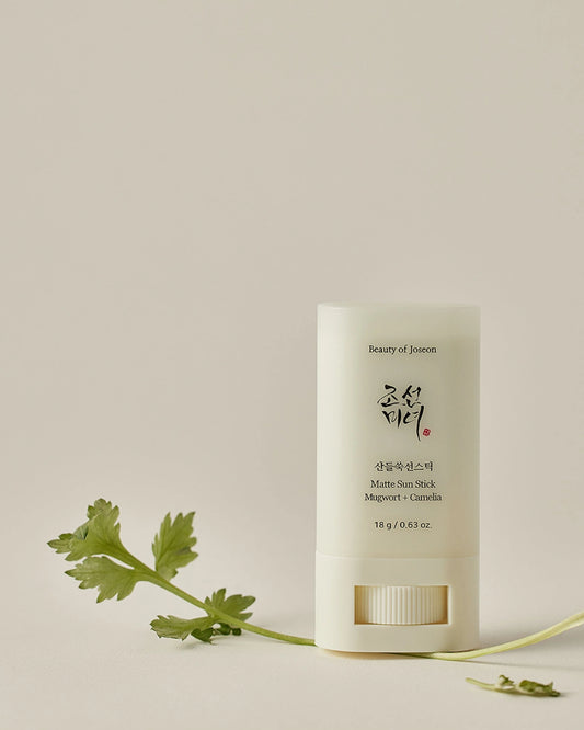 Beauty of Joseon Matte Sun Stick SPF50+ PA++++ 18g 0.63fl. oz. Mugwort + Camelia / ์กฐ์ ๋ฏธ๋
 ์ฐ๋ค์ฅ์ ์คํฑ SPF50+ PA++++ 18g 0.63fl. oz.