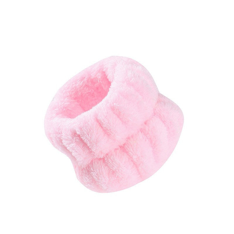 Headband + Wrist Wash band SET For Washing Face Pink Color 세안 밴드 머리띠 + 세안 손목 밴드 핑크색 세트