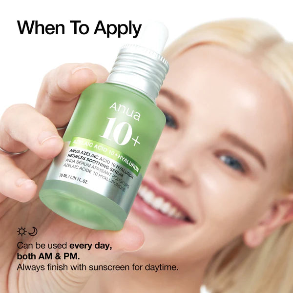 Anua Azelaic Acid 100 Hyaluron Redness Soothing Serum 1.01 fl. oz. / 30ml
