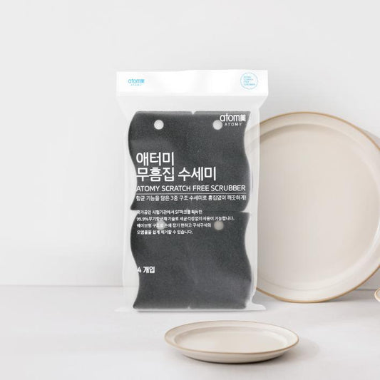 ATOMY SCRATCH FREE SCRUBBER 4pcs ์ ํฐ๋ฏธ ๋ฌดํ ์ง ์์ธ๋ฏธ 4๊ฐ์