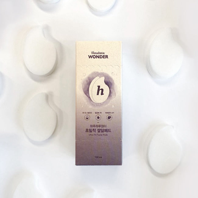 Haruharu Wonder Ultra Fit Facial Pads 160pads 하루하루원더 초밀착 쌀알패드 160pads