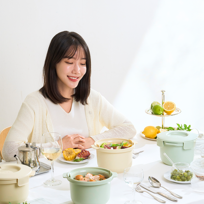 CALO BOWL Low Calorie Low Sugar Rice Cooker 칼로볼 전자레인지 저칼로리 저당밥솥 다이어트 저당질 Rice Maker Microwave Steamer