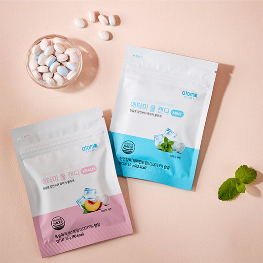 ATOMY COOL CANDY Mint & Peach 35g ์ ํฐ๋ฏธ ์ฟจ์บ๋ ๋ฏผํธ & ํผ์น 35g