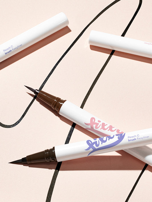 PEACH C Brush Fixxyliner ํผ์น์จ ๋ธ๋ฌ์ฌ ํฝ์๋ผ์ด๋
